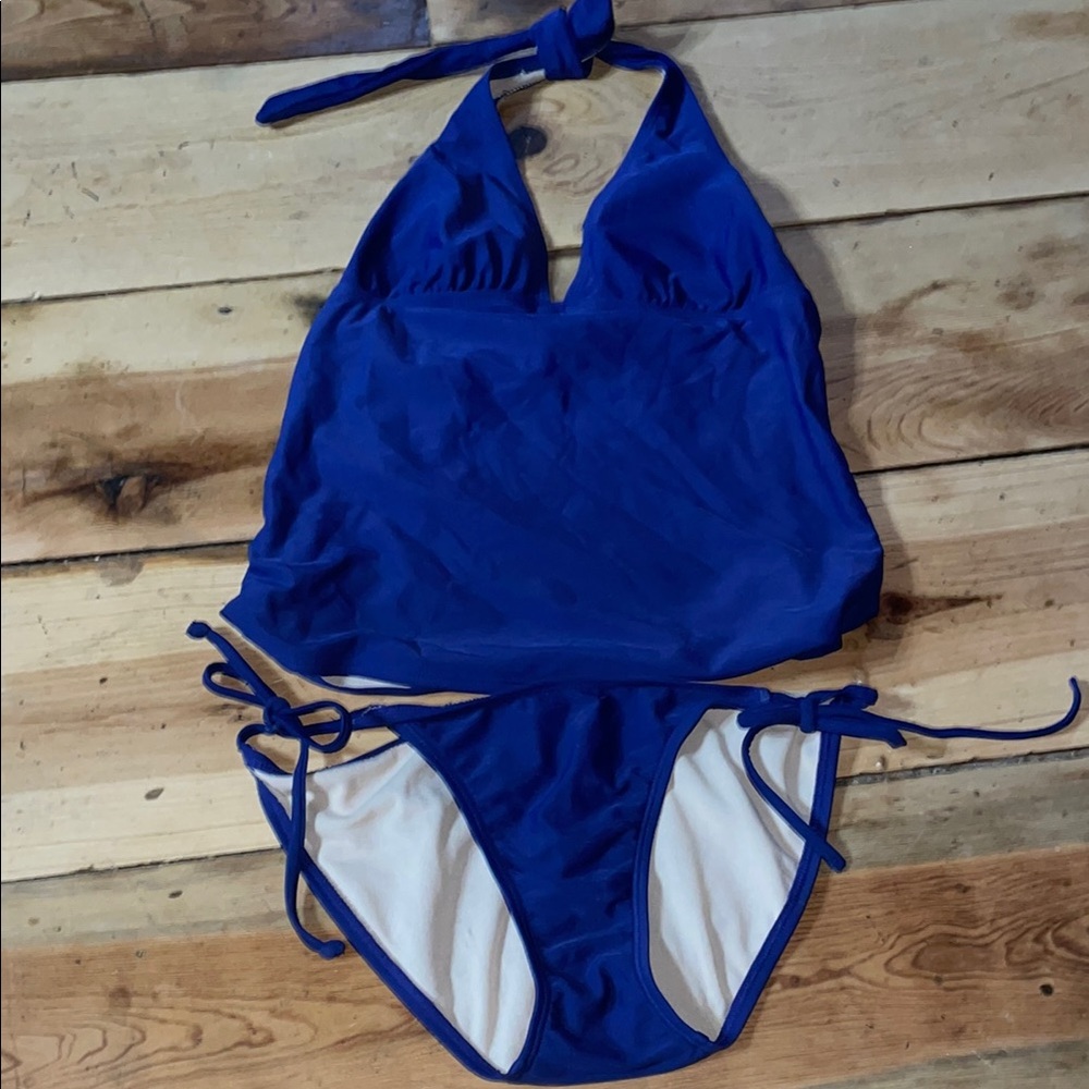 Old Navy Royal Blue Swimsuit with Halter Neck